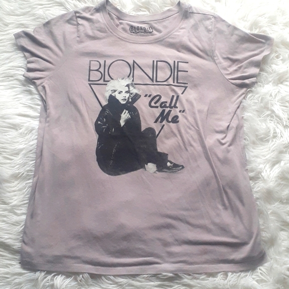 Blondie "Call Me" Mauve T-Shirt Plus Size 1 - Picture 1 of 6
